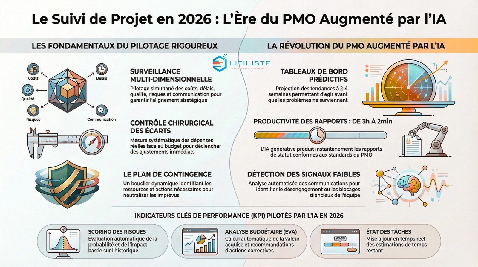 Suivi et Contrôle de Projet en 2026 : Stratégies Clés du PMO Augmenté par l'IA suivi et contrôle de projet en 2026 stratégies clés du pmo augmenté par l’ia