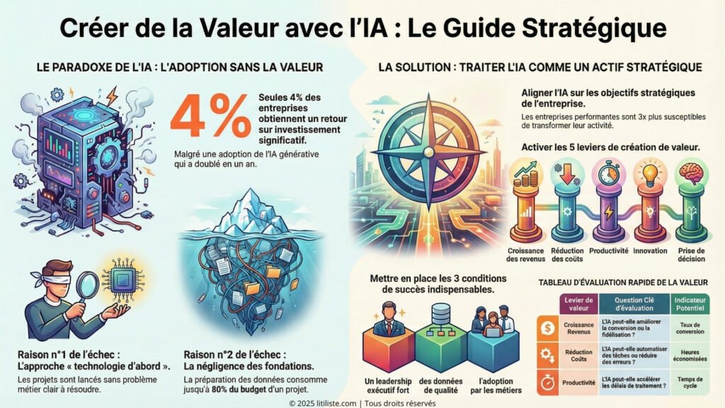 Intelligence Artificielle créer de la valeur avec l