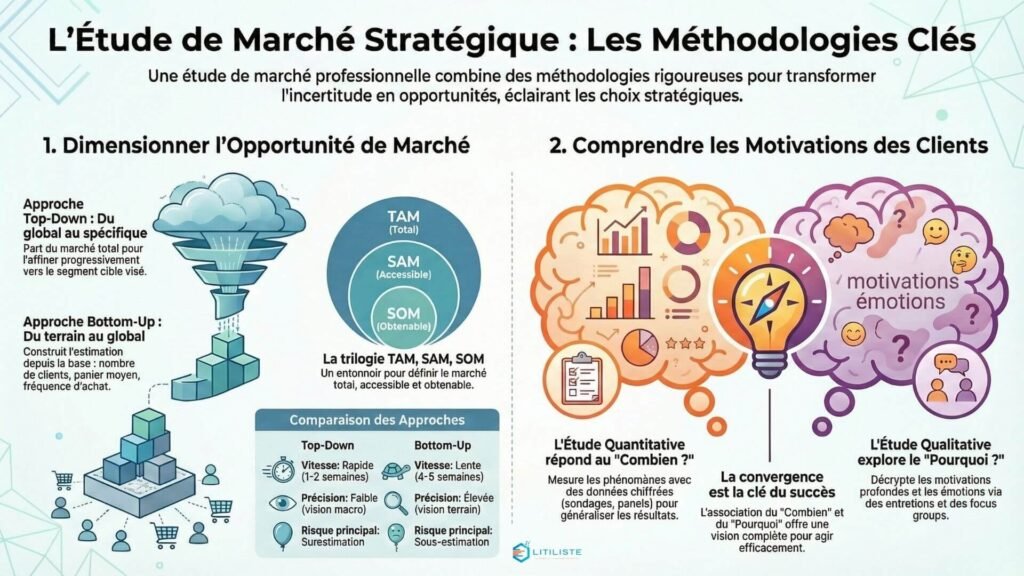 Étude de marché professionnelle méthodologies stratégiques pour leaders corporate